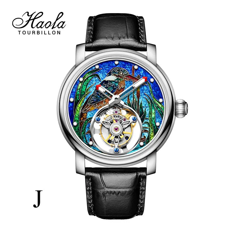 Reserve(30 days)--HAOFA Enamel (Cloisonne) Carp Tourbillon 2218
