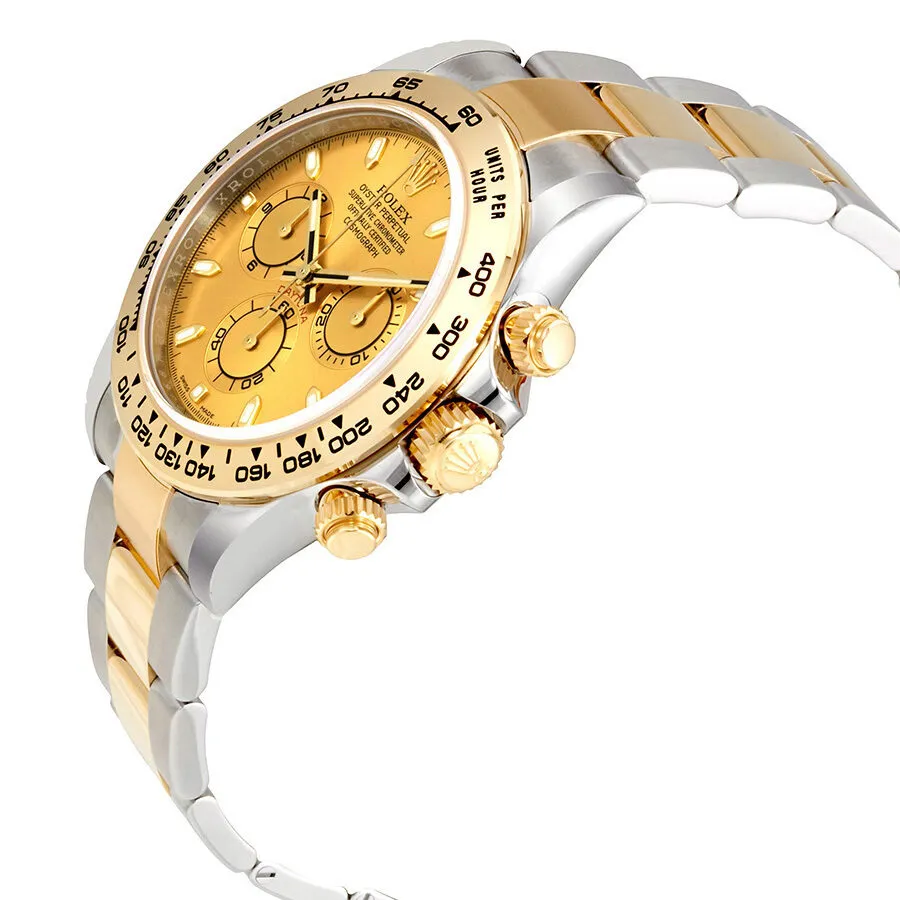 Rolex Cosmograph Daytona Champagne Dial Steel and 18K Yellow Gold Men's Watch 116503/78593