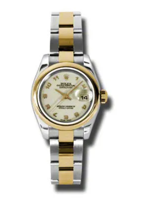 Rolex Datejust Automatic Stainless Steel 18kt Yellow Gold Oyster Ladies Watch 179163IJAO