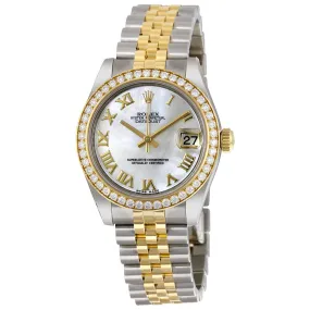 Rolex Datejust Lady 31 Mother of Pearl Dial Stainless Steel and 18K Yellow Gold Jubilee Bracelet Automatic Watch 178383MRJ