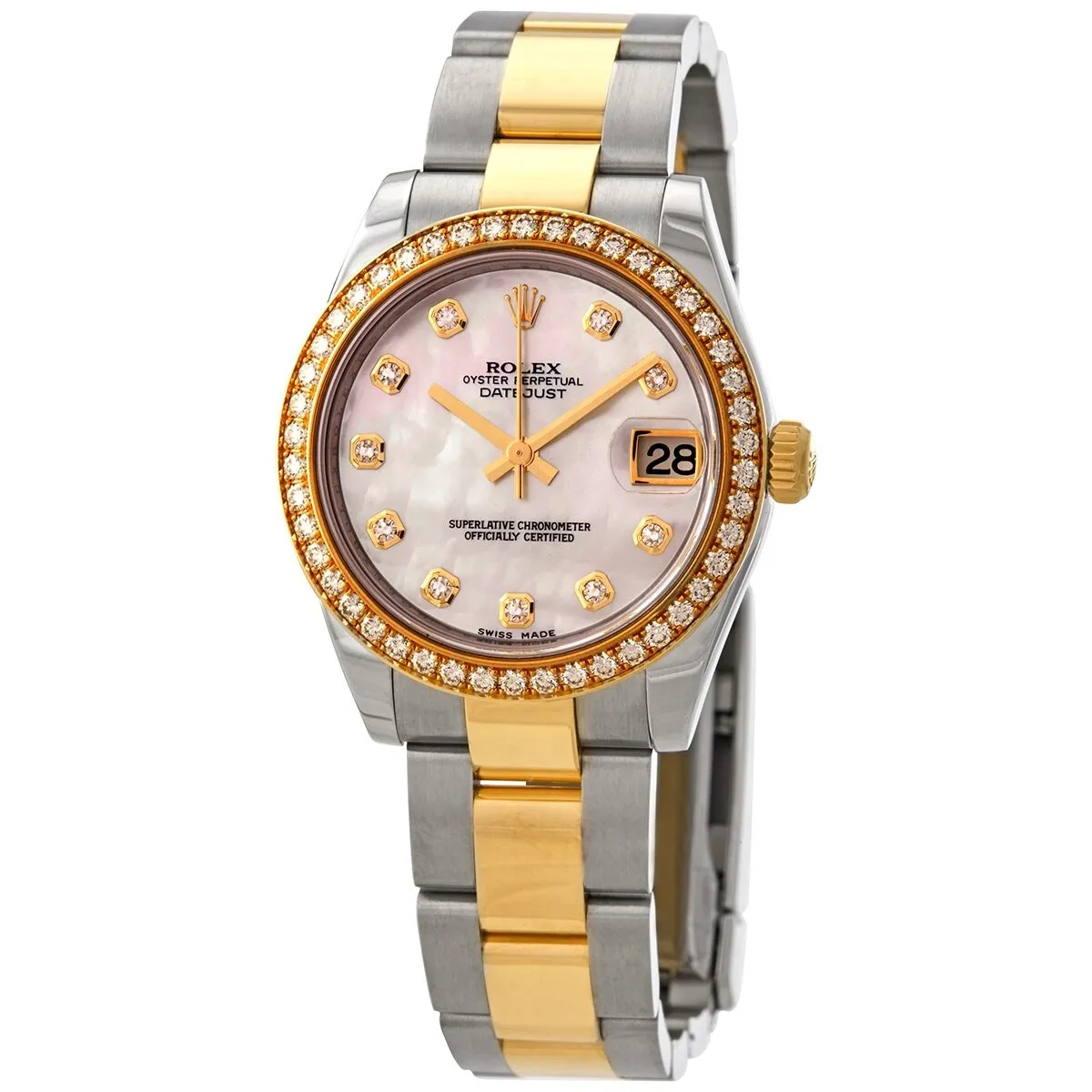 Rolex Datejust Lady 31 Mother of Pearl Dial Stainless Steel and 18K Yellow Gold Oyster Bracelet Automatic Watch 178383MDO
