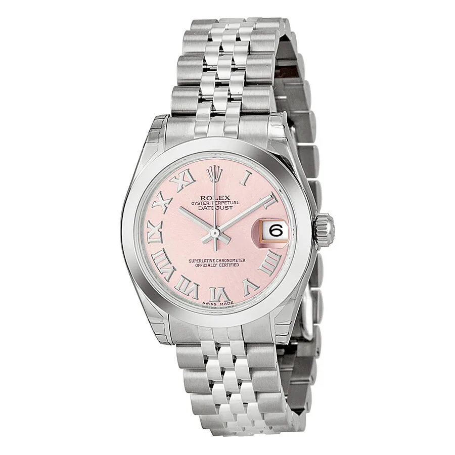 Rolex Datejust Lady 31 Pink Dial Stainless Steel Jubilee Bracelet Automatic Watch 178240PRJ