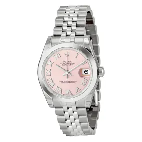 Rolex Datejust Lady 31 Pink Dial Stainless Steel Jubilee Bracelet Automatic Watch 178240PRJ