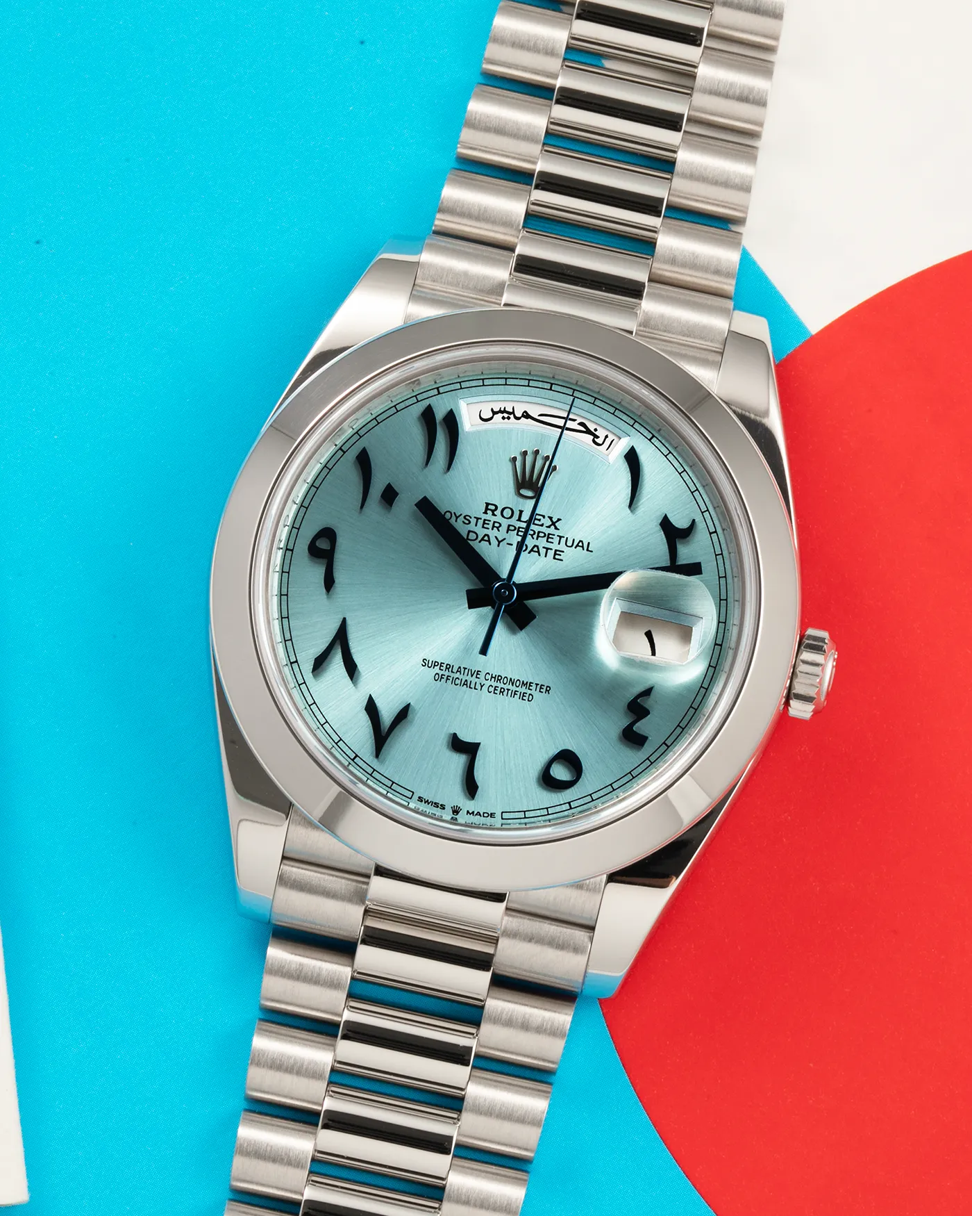 Rolex Day Date 40 228206 Arabic Platinum