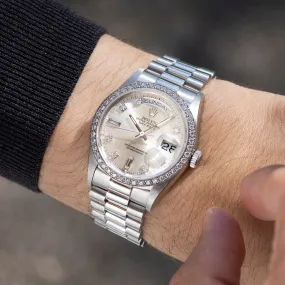 Rolex Day-Date ref. 18046 Platinum with big diamond dial