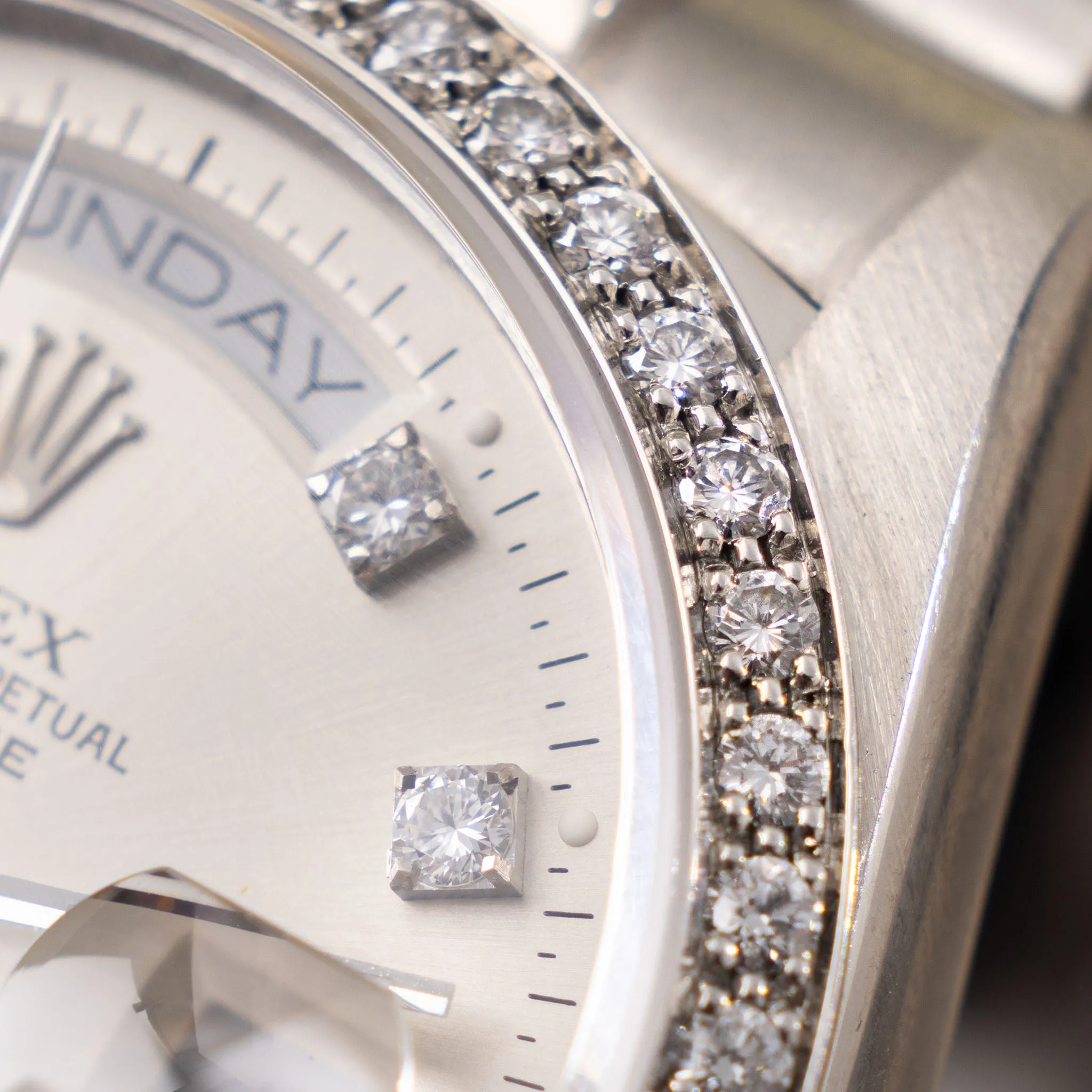 Rolex Day-Date ref. 18046 Platinum with big diamond dial