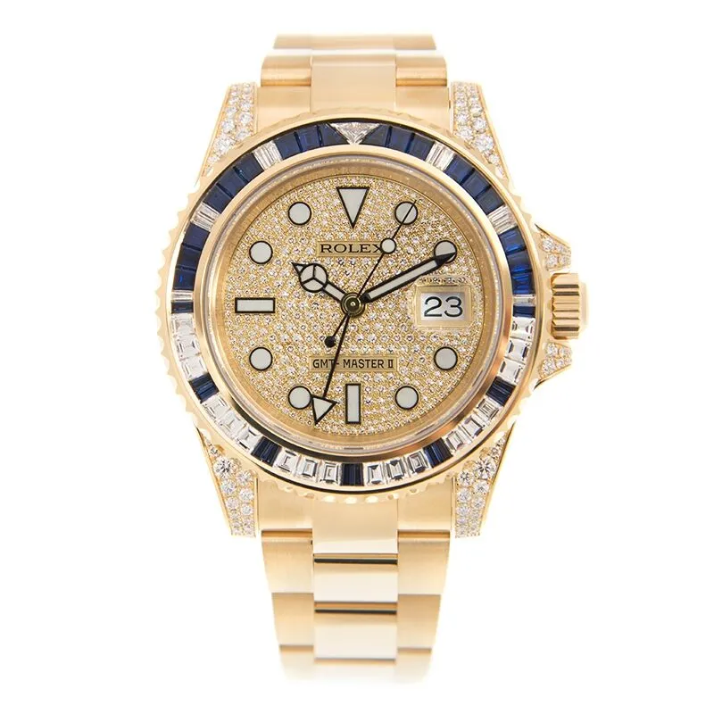 Rolex GMT-Master II Automatic Diamond Unisex Watch 116758 SA