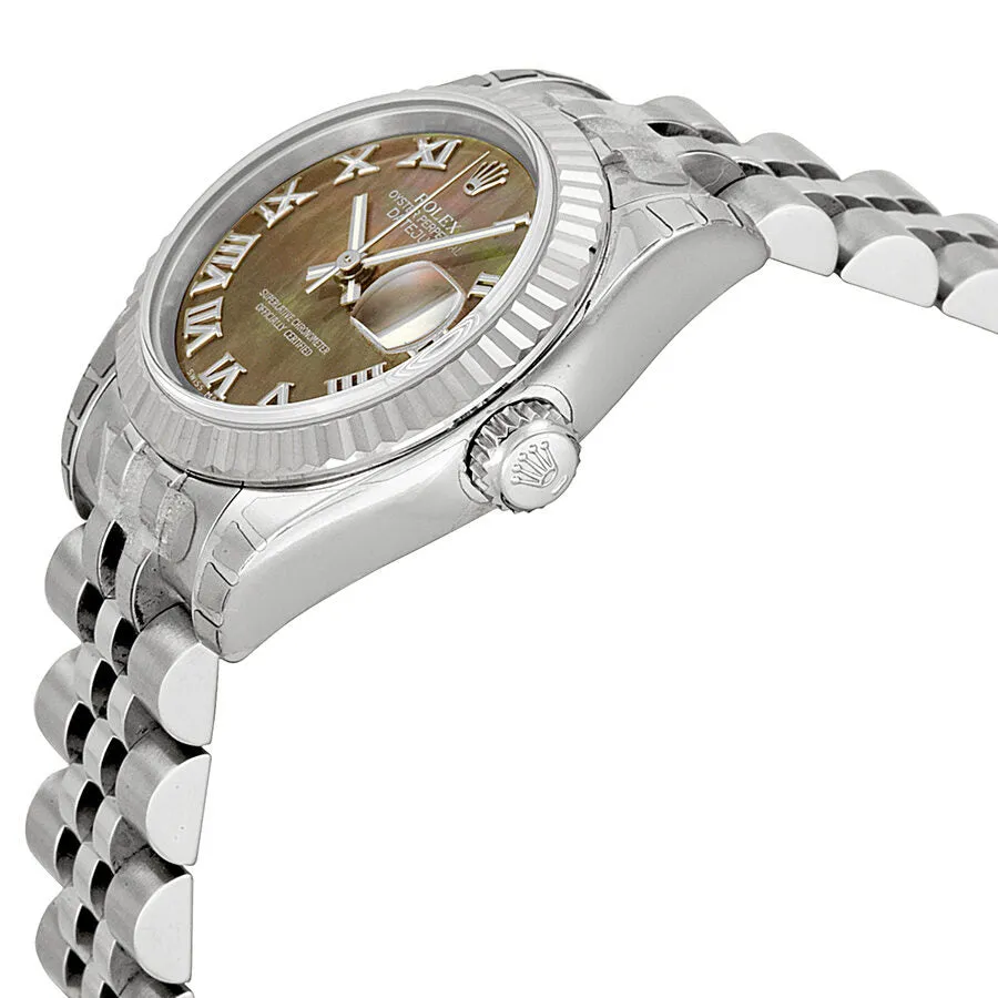 Rolex Lady Datejust 26 Black Mother of Pearl Dial Stainless Steel Jubilee Bracelet Automatic Watch 179174BMRJ