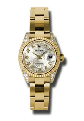 Rolex Lady Datejust 26 Silver Dial 18K Yellow Gold Oyster Bracelet Automatic Watch 179238SJDO