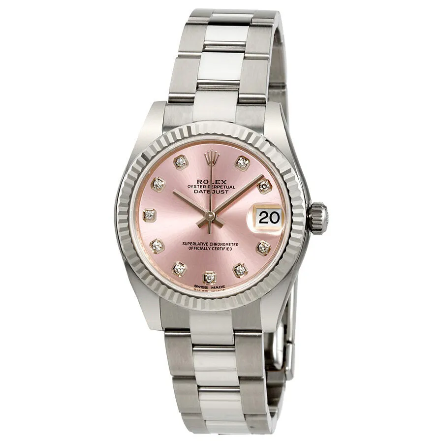 Rolex Lady Datejust Automatic Pink Diamond Dial Ladies Watch 178274PDO