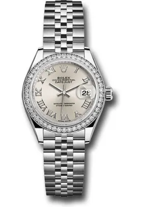 Rolex Lady Datejust Automatic Silver Dial Ladies Jubilee Watch 279384SRJ