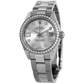 Rolex Lady Datejust Automatic Silver Roman Diamond Dial Ladies Oyster Watch 279384SRDO