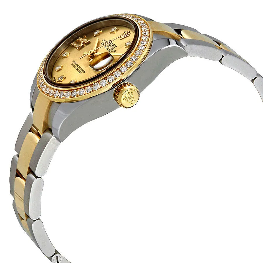 Rolex Lady Datejust Champagne Roman Diamond Dial Automatic Watch 279383CDRO