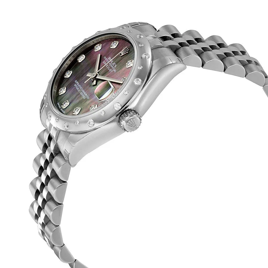 Rolex Oyster Perpetual Datejust 31 Dark Mother of Pearl Dial Stainless Steel Jubilee Bracelet Automatic Ladies Watch 178344BKMDJ