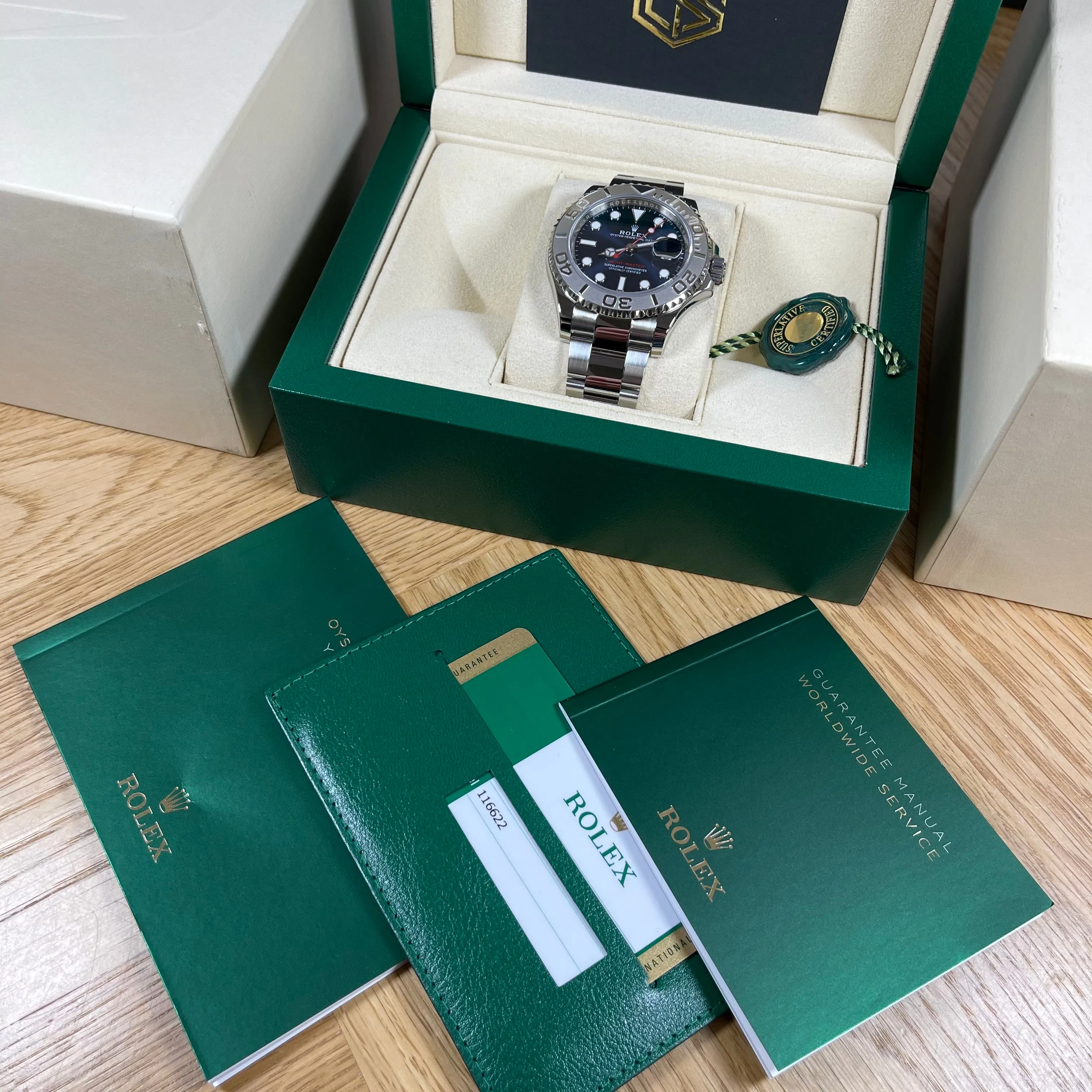 Rolex Yacht-Master 40 116622 Blue Dial 2019 Discontinued Full Set Watch
