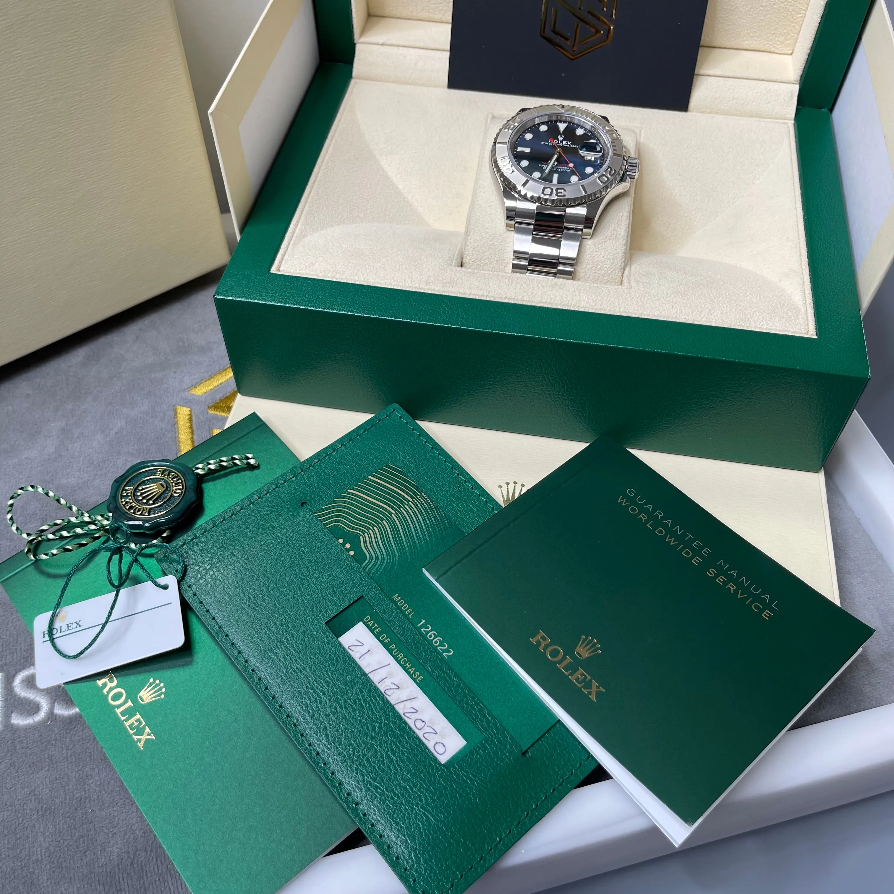Rolex Yacht-Master 40 126622 Blue Dial 2020 Unworn Full Set Watch