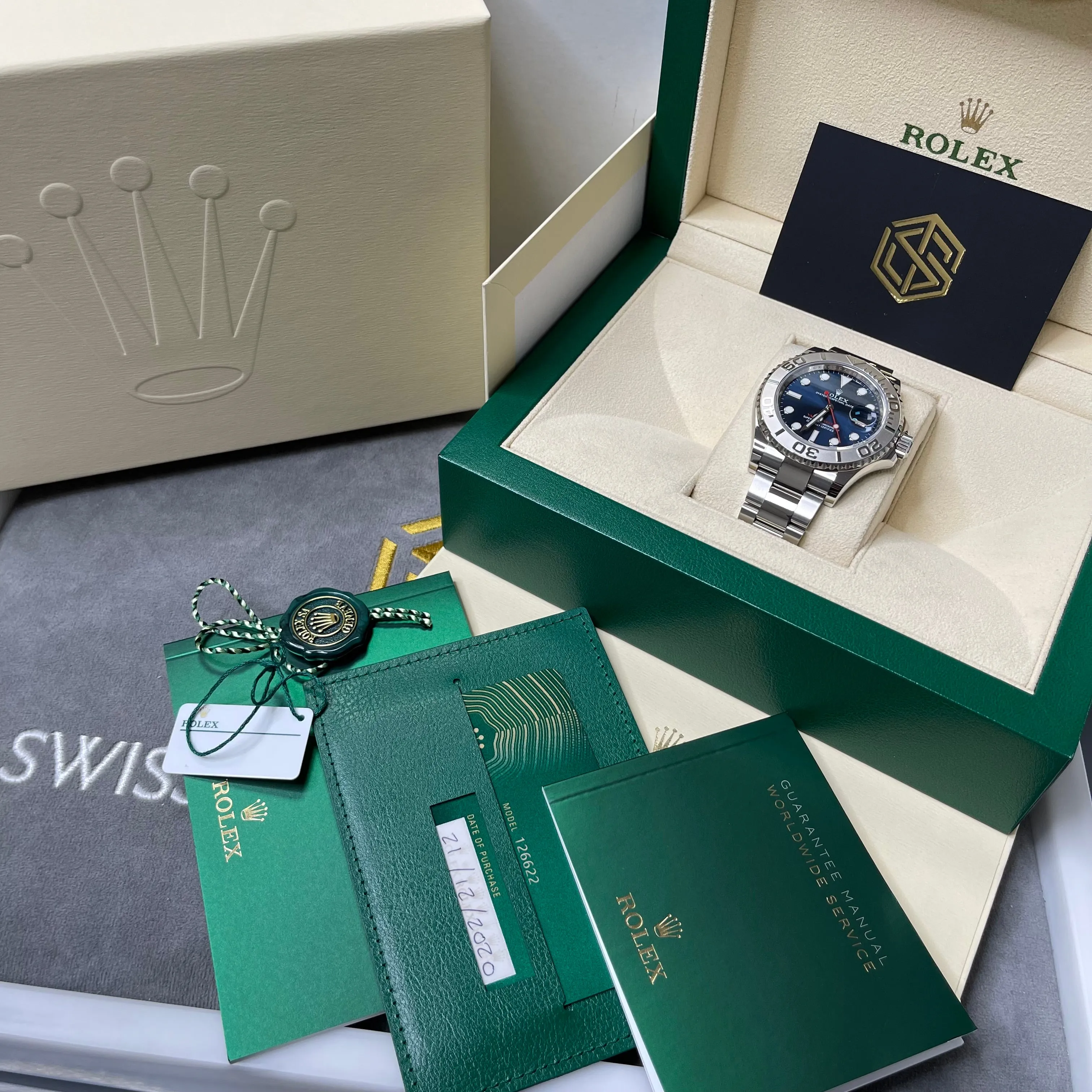 Rolex Yacht-Master 40 126622 Blue Dial 2020 Unworn Full Set Watch