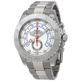 Rolex Yacht-Master II White Dial Automatic Men's 18k White Gold and Platinum Oyster Watch 116689-0002