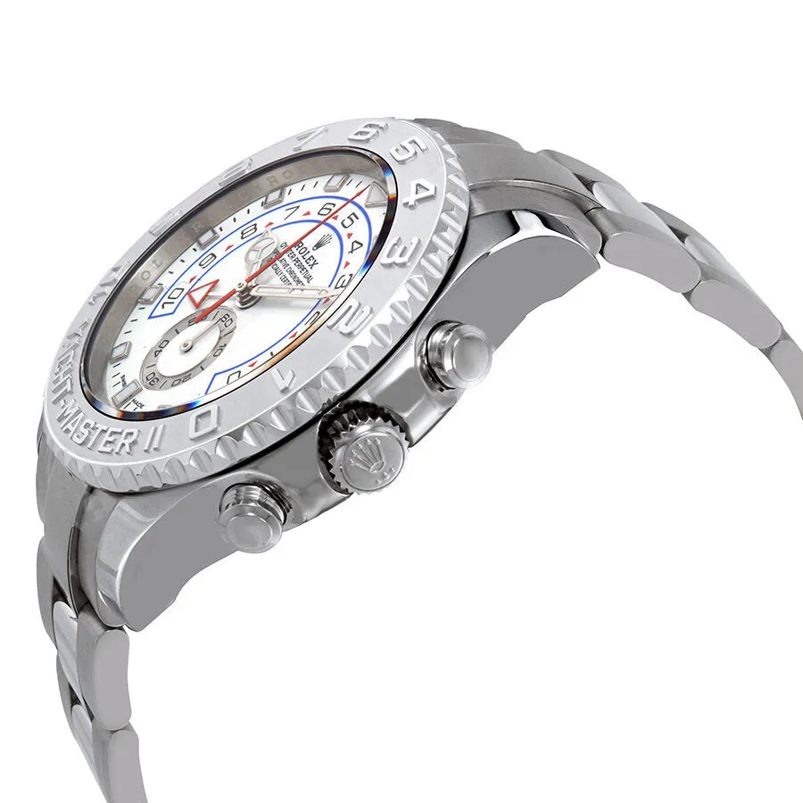 Rolex Yacht-Master II White Dial Automatic Men's 18k White Gold and Platinum Oyster Watch 116689-0002