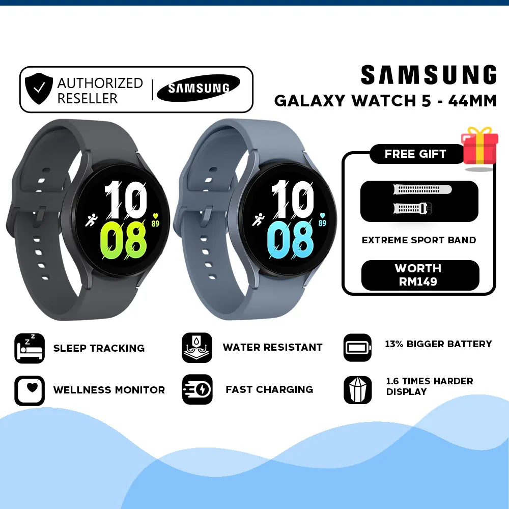 Samsung Galaxy Watch 5/Watch 5 Pro, Sleep Tracking, Fast Charging, Water Resistant, Health Monitor (40mm/44mm/45mm)