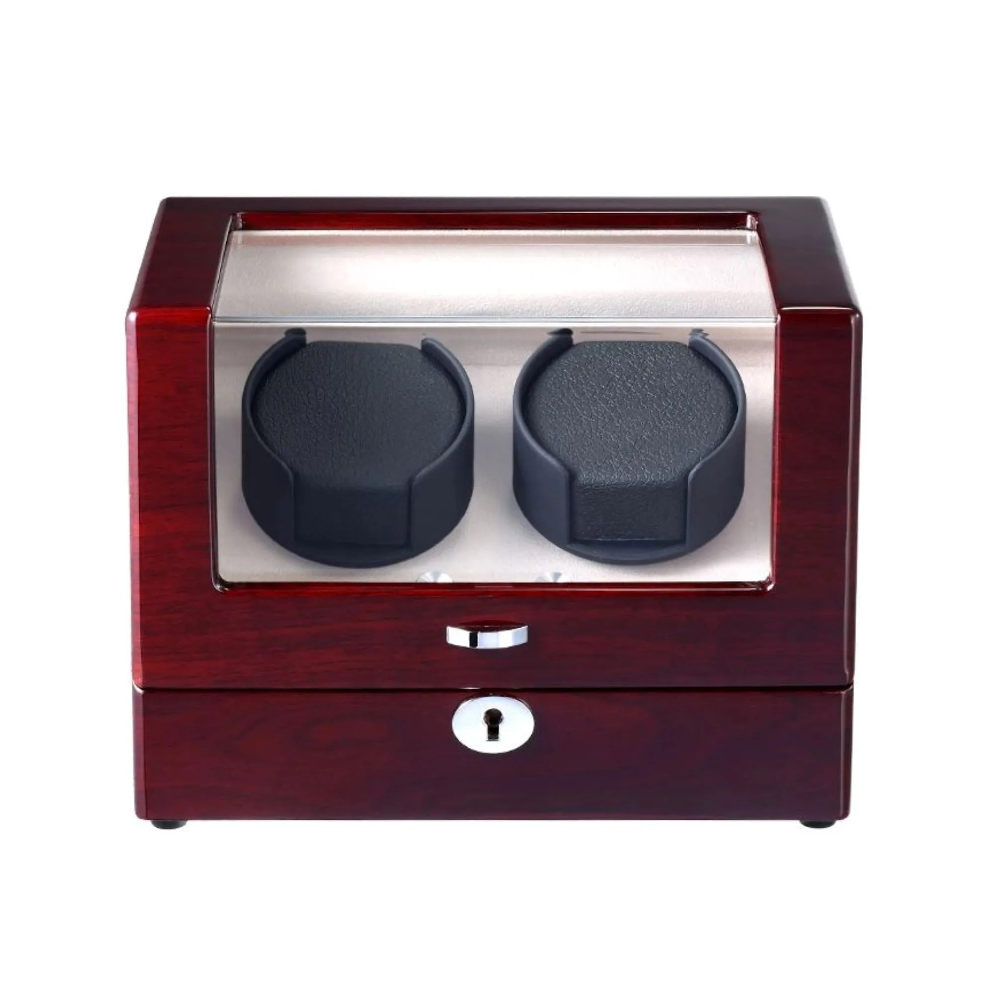 Seconds - Waratah Mahogany Watch Winder Box for 2 Watches (d)
