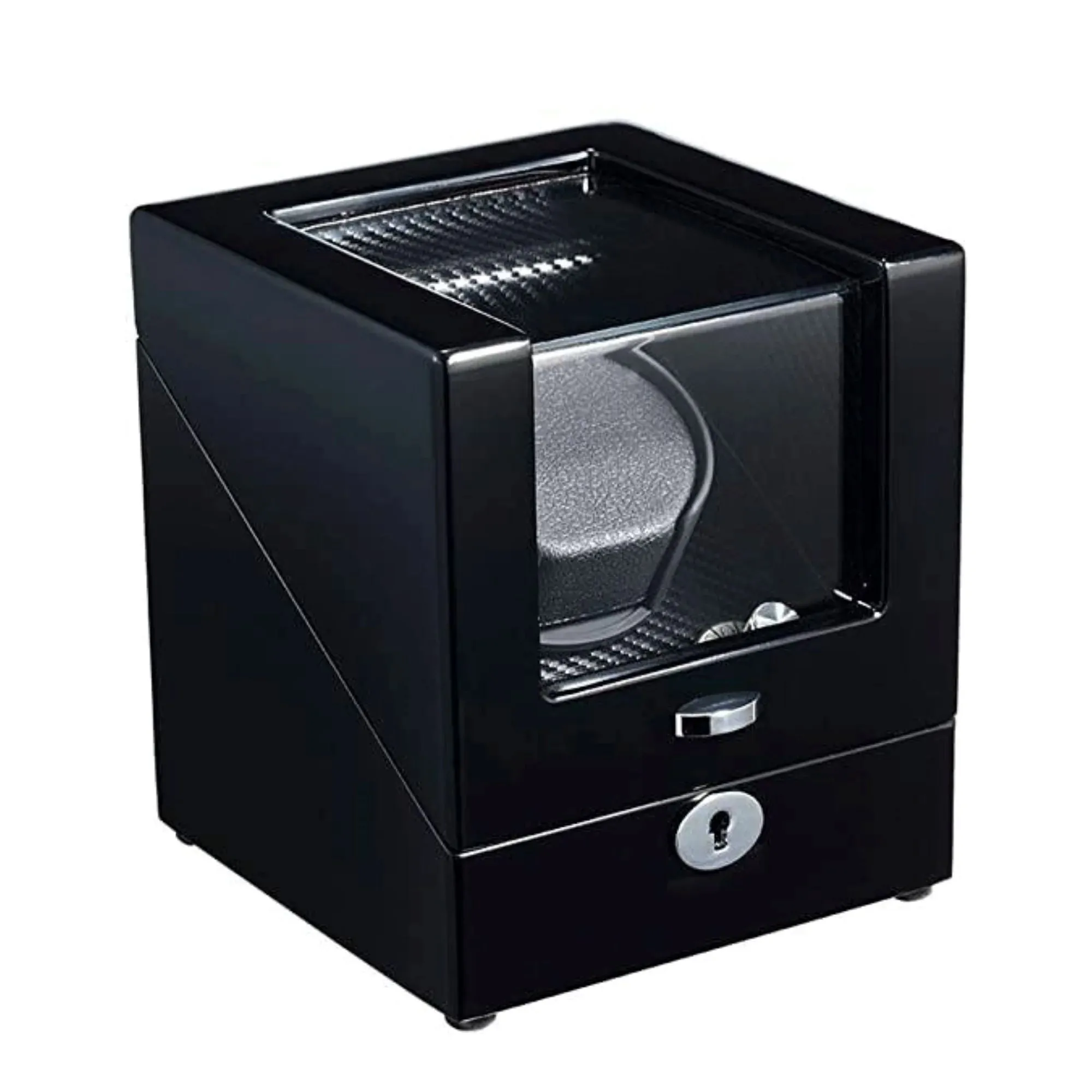 Seconds - Waratah Watch Winder Box for 1 Watch in Black (c)