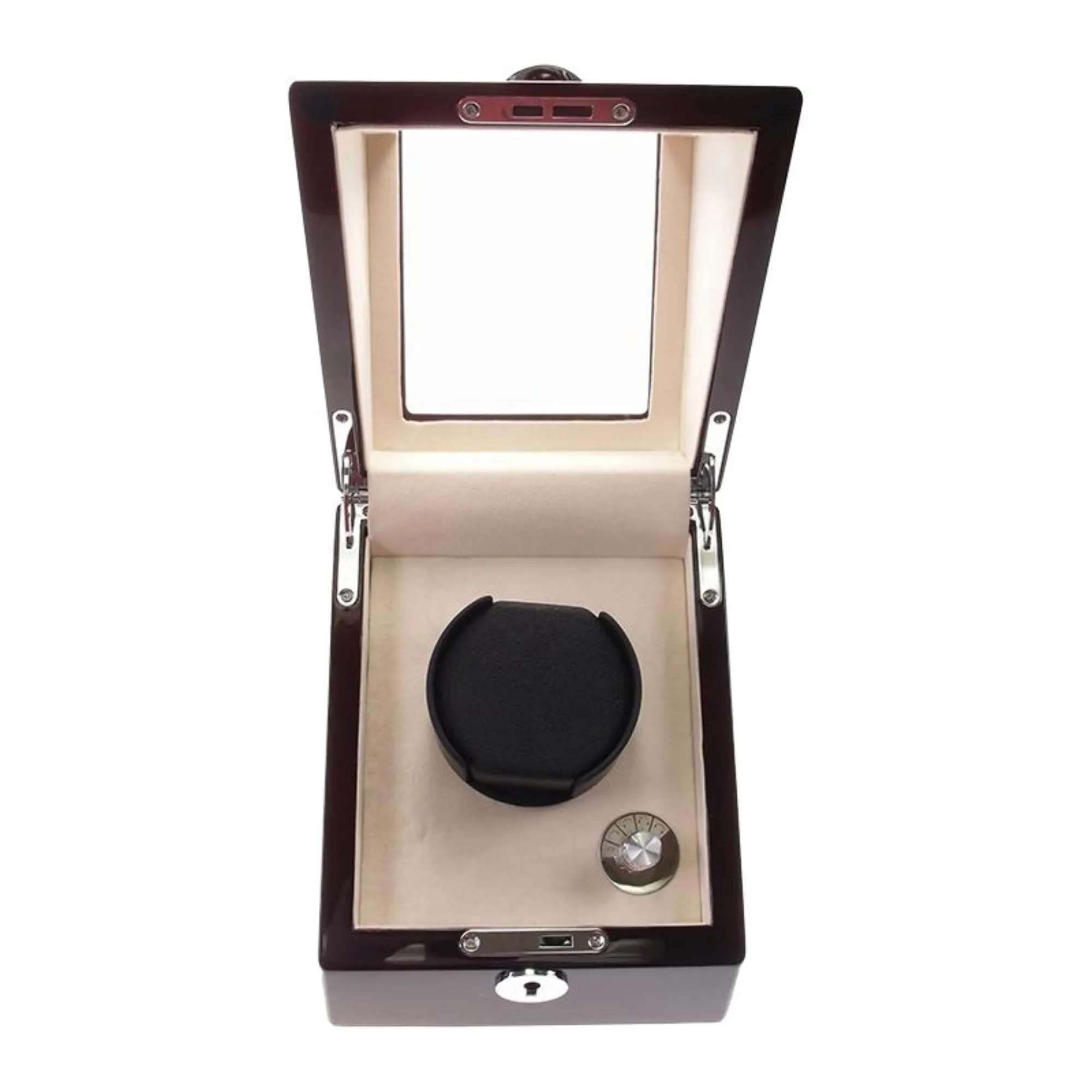 Seconds - Waratah Watch Winder Box for 1 Watch in Mahogany (N)