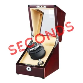 Seconds - Waratah Watch Winder Box for 1 Watch in Mahogany (N)