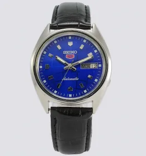 Seiko 5 Automatic-7019A Analog Blue Dial 21 Jewels Analog Day Date Men's Mechanical Watch