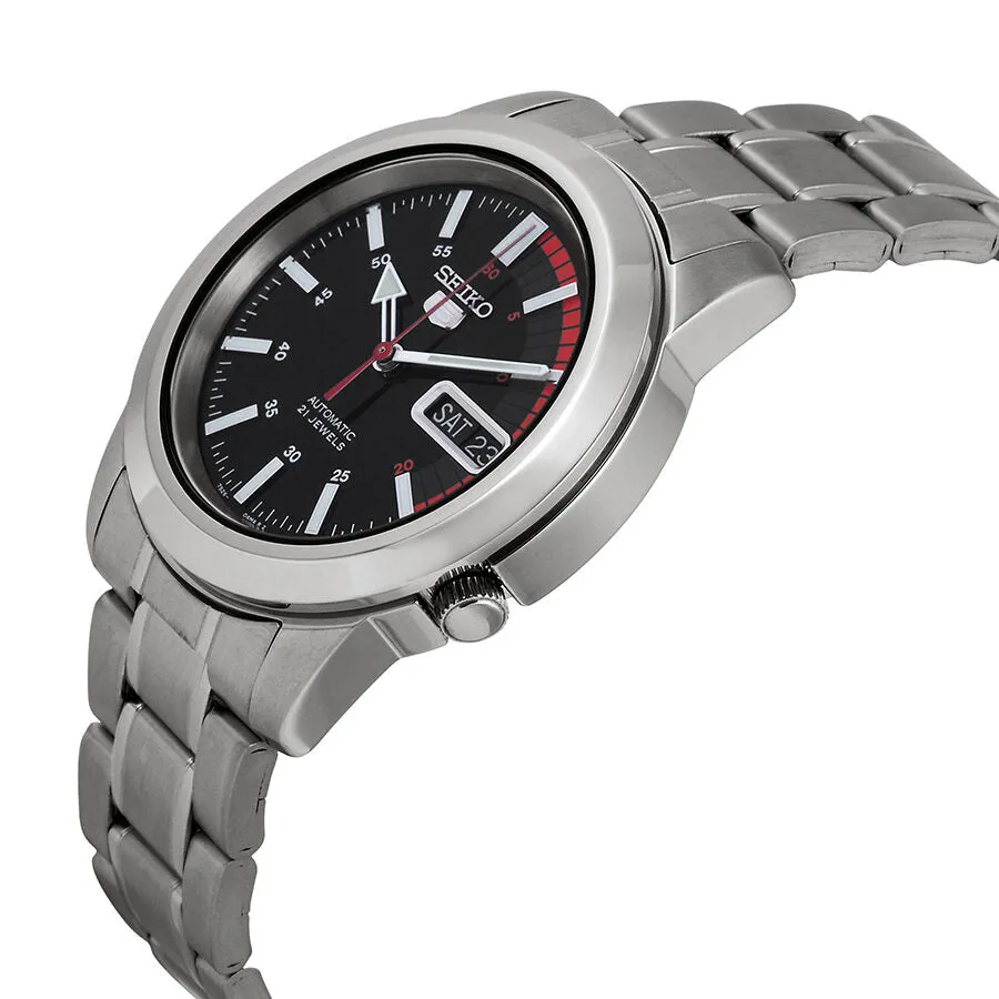Seiko 5 Automatic Black Dial Men's Watch SNKK31