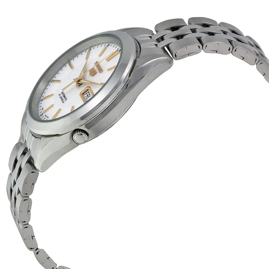Seiko 5 Silver Dial Stainless Steel Men's Watch SNKL17