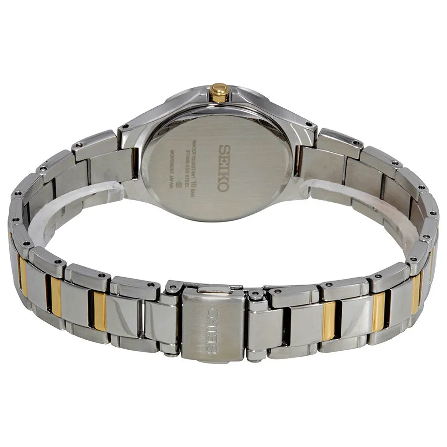 Seiko Core Black Dial Two-tone Ladies Watch SUT316