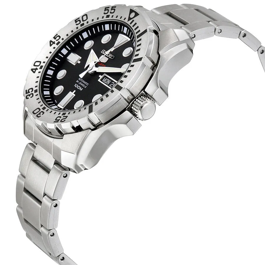 Seiko Diver Automatic Black Dial Stainless Steel Men's Watch SRP599