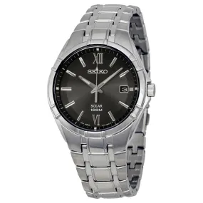 Seiko Solar Black Dial Men's Watch SNE215