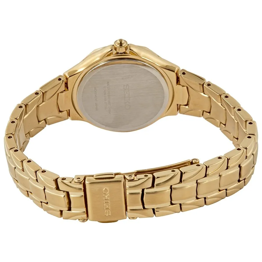 Seiko Solar Powered Mother of Pearl Diamond Dial Ladies Watch SUT380
