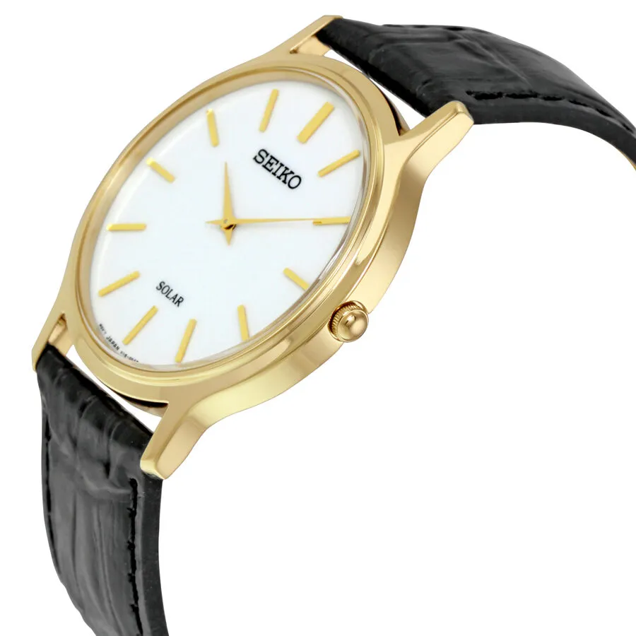 Seiko Solar White Dial Men's Watch SUP872