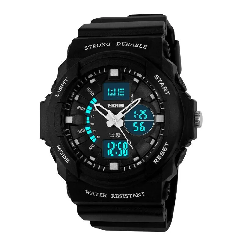 SKMEI Shock Resistant Watches Waterproof Men Women Kids Outdoor Sport Timing Watch Multifunction Children Fashion Wristwatches