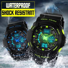 SKMEI Shock Resistant Watches Waterproof Men Women Kids Outdoor Sport Timing Watch Multifunction Children Fashion Wristwatches