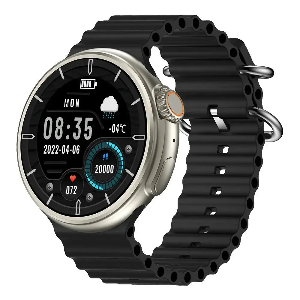 Smart Watch Round Full Touch Screen Bluetooth Call Message Reminder Sports Fitness Tracker for Women Men Android iOS Sport Watch