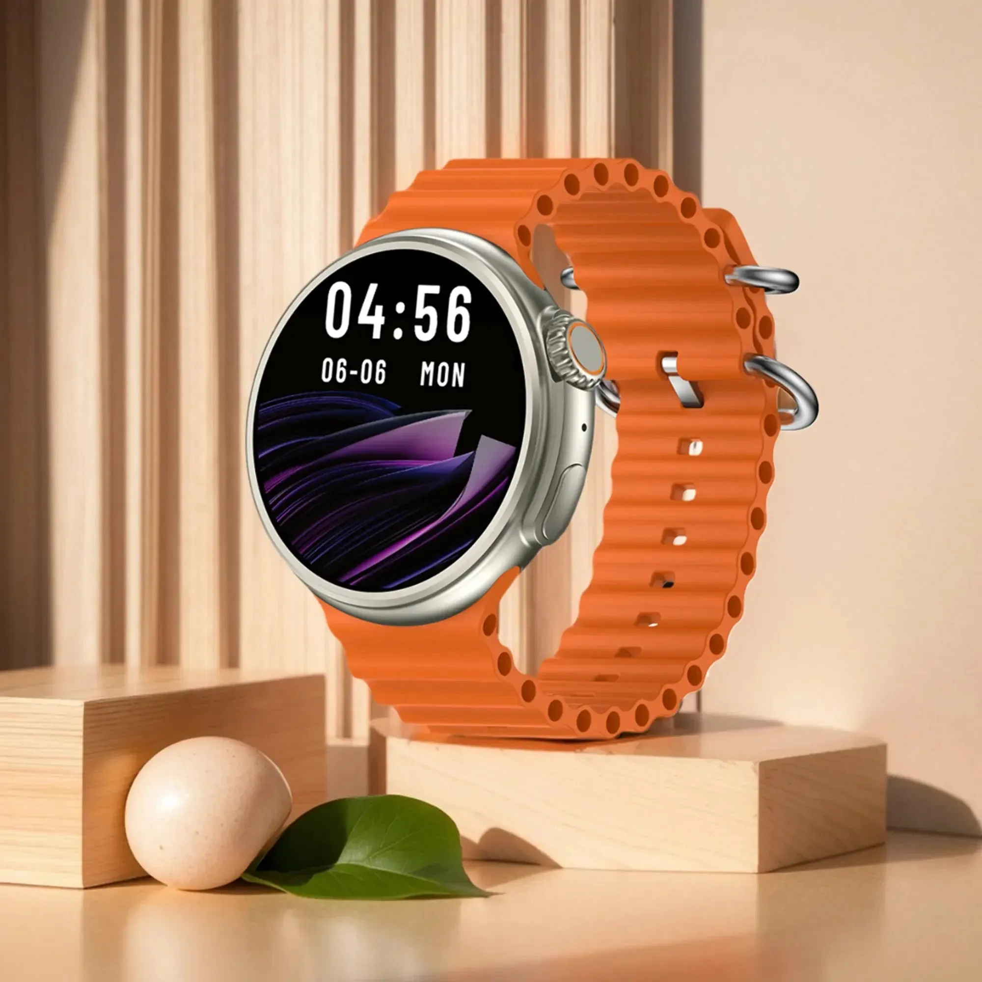Smart Watch Round Full Touch Screen Bluetooth Call Message Reminder Sports Fitness Tracker for Women Men Android iOS Sport Watch