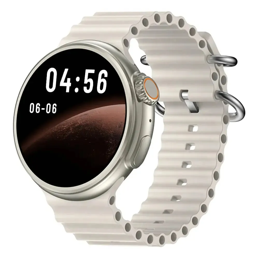 Smart Watch Round Full Touch Screen Bluetooth Call Message Reminder Sports Fitness Tracker for Women Men Android iOS Sport Watch