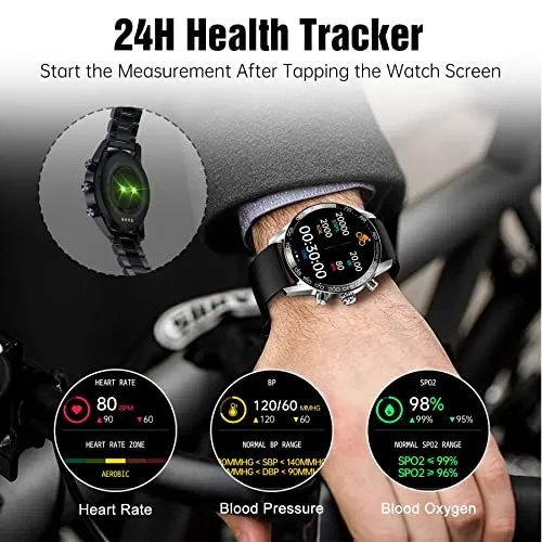Smart Watches for Men (Dial/Receive Calls),Fitness Tracker Smartwatch, Sleep Tracker, App Message Reminder, Music Control, IP67 Waterproof Smart Watch for Android iOS Phone