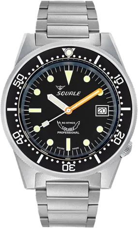 Squale 50 Atmos 1521 Black Blasted Bracelet 1521BKBL.SQ20S