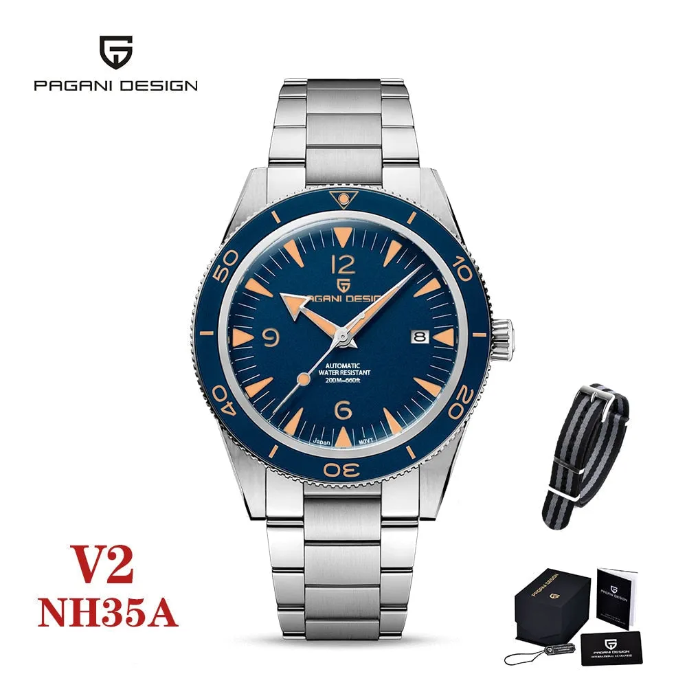 THE WATCH 2022 New PAGANI Design 41mm Men's Automatic Mechanical Watch Classic Retro 200m Reloj Hombre