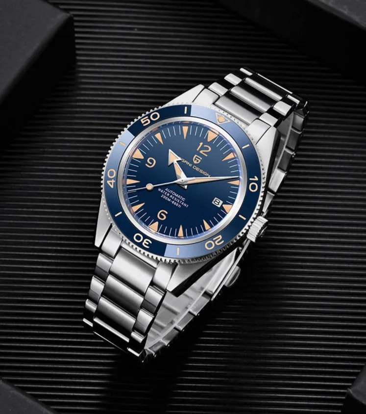 THE WATCH 2022 New PAGANI Design 41mm Men's Automatic Mechanical Watch Classic Retro 200m Reloj Hombre