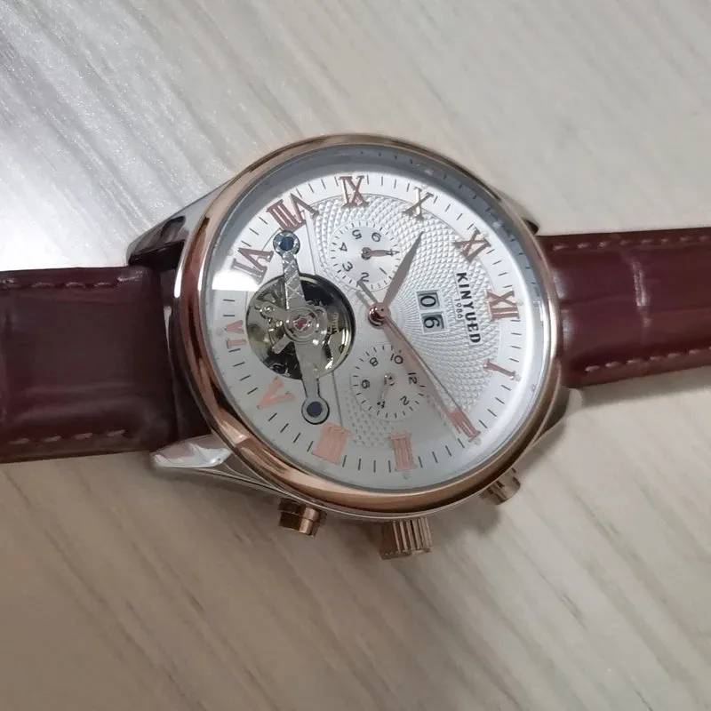 Tourbillon Men Watches Fashion Business Automatic Mechanical