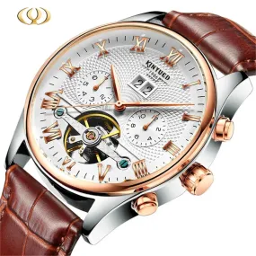 Tourbillon Men Watches Fashion Business Automatic Mechanical