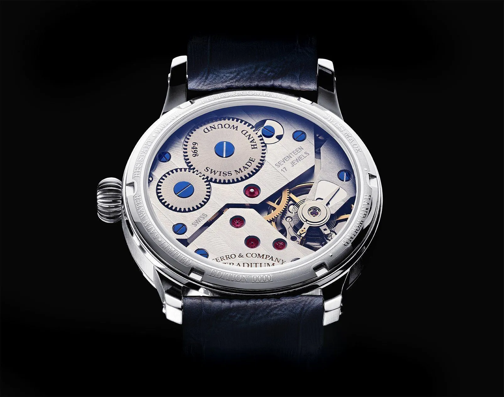 TRADITUM VINTAGESTYE DRESS WATCH BLACK