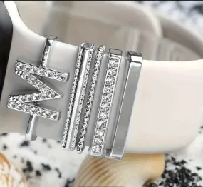 Watch Me BLING! Silver/Rhinestones