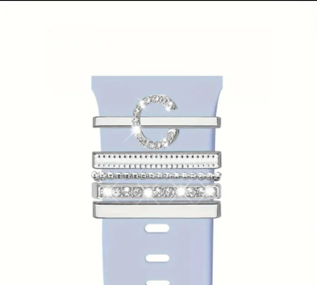 Watch Me BLING! Silver/Rhinestones